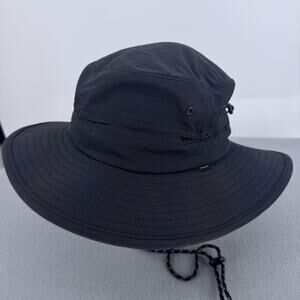KOORINGAL Adventure Series Black Wide Brim Bucket Hat M/L 59cm Outdoor Hiking